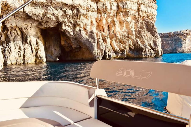 Malta: Private Boat Cruise with Caves, Beaches & Swim Stops - Santa Maria Caves: views from the boat and photo time