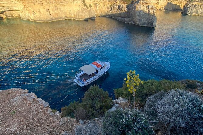 Malta: Private Boat Trip & Cruises Comino, Blue Lagoon, Gozo - Santa Maria Caves and St. Mary’s Tower viewpoints
