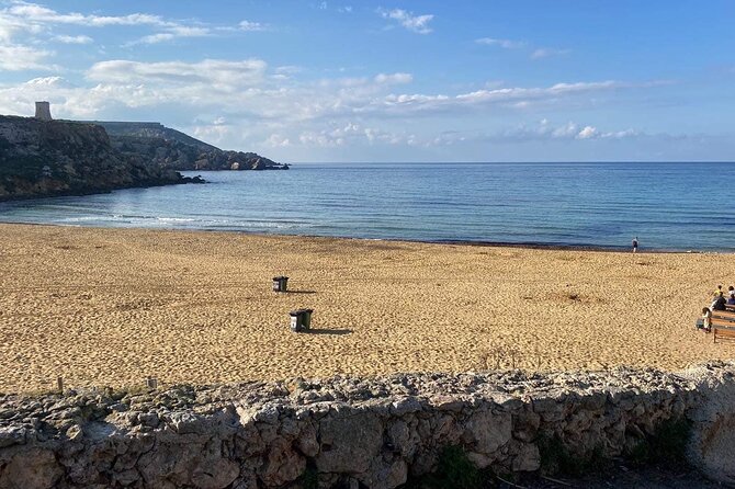 Malta Private Day Tours - Mellieha Beach and Munchies Mellieha Bay Bistro: food with a coast view