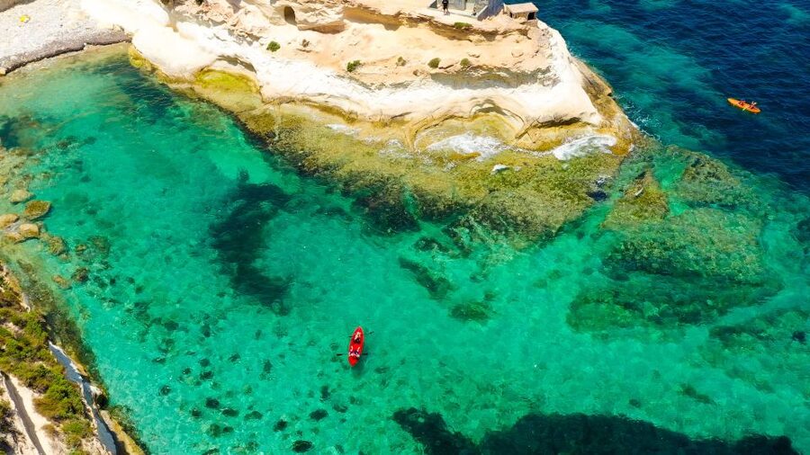 Malta: Ultimate Kayak Adventure - Swim Stops in Crystal Clear Water (What to Bring)