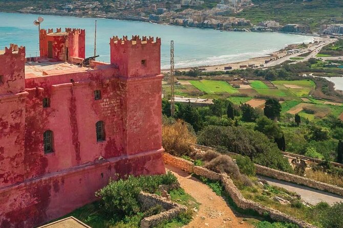Malta Valletta, Cruise Liner Excursion - Blue lagoon Boat Tour - Santa Marija Bay, Hondoq Bay, and Red Tower: scenic breaks without turning into a bus day