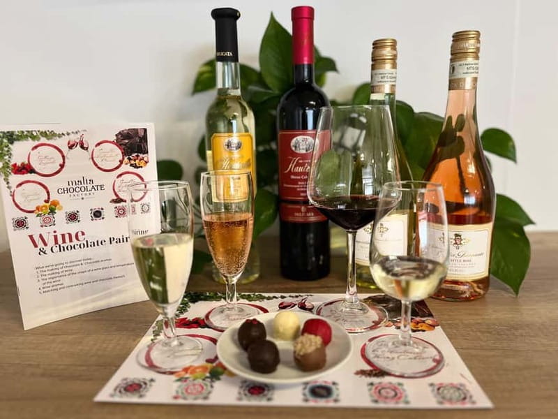 Malta: Wine and Chocolate Pairing Experience - Gellewza Meets Fruit-Friendly Chocolate