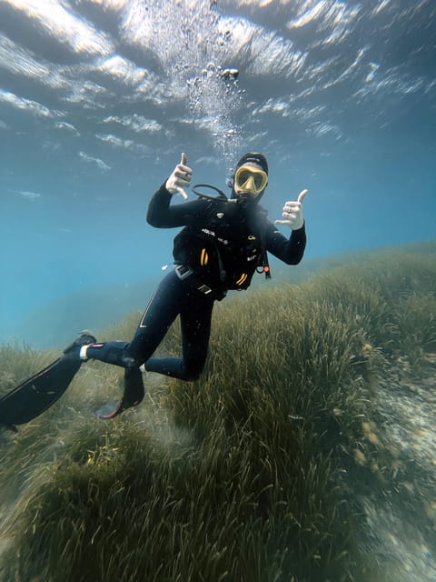 Malte : Baptême de plongée sous-marine, Première Expérience - La plongée du rivage: environ 40 à 45 minutes, profondeur max 12 mètres