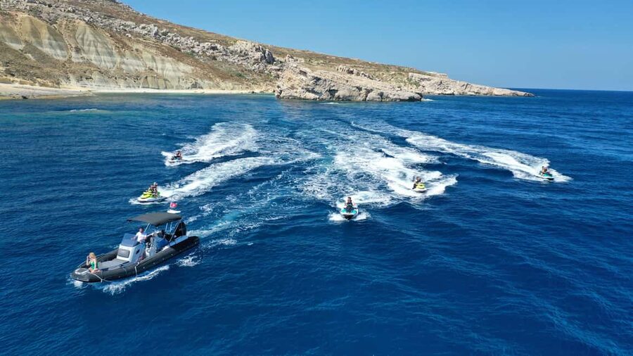Mellieha: Comino & Blue Lagoon Jet Ski Safari Tour - First, you’re set up on Sea-Doo GTX models, then you ride
