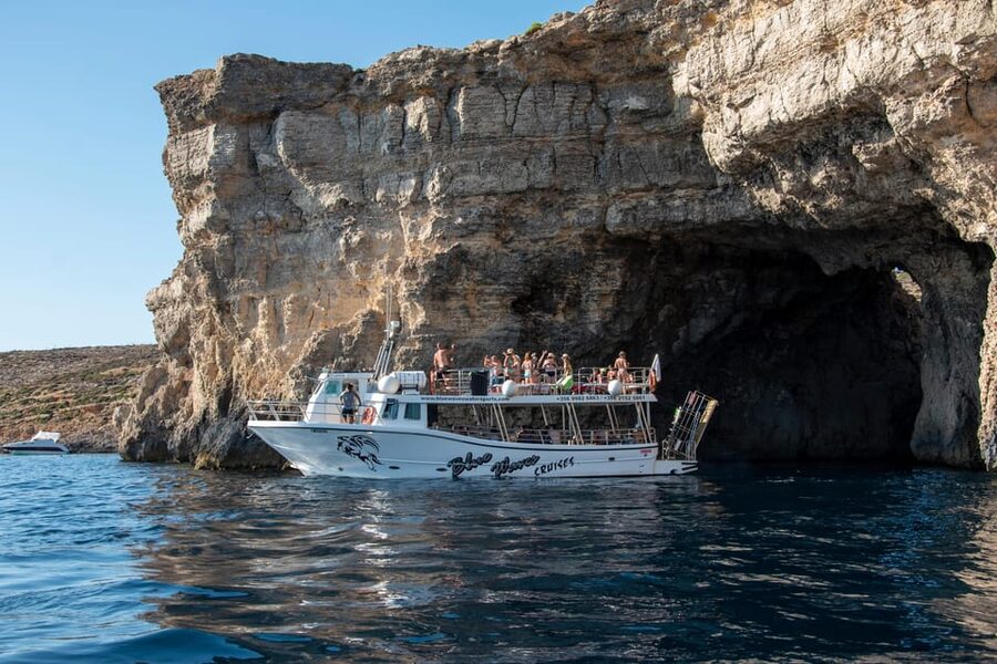 Mellieha: Comino, Crystal & Blue Lagoon 2 Bay Evening Cruise - Where you board: Blue Waves Watersports by the water