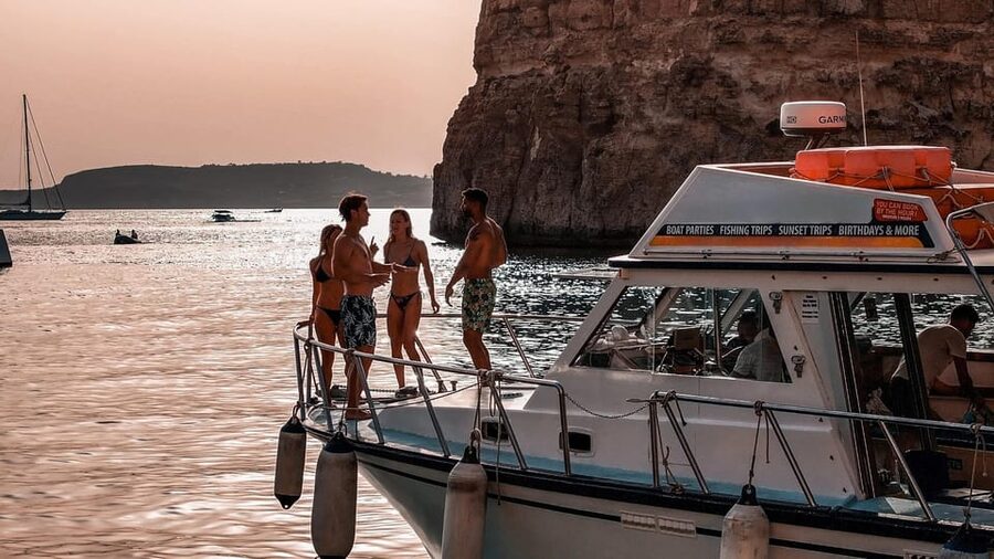 Mellieha: Round Comino, Blue Lagoon & Gozo Cruise with Water - Return cruise past Gozo and Mġarr Harbour photos
