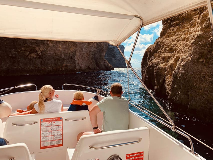 Mellieha: Speedboat Trip Round Comino Caves 2h @ Blue Lagoon - St Mary Battery Arch and Elephant Rock, Big Views in Quick Passes