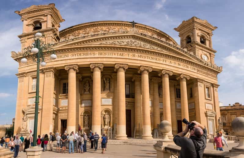Mosta: City Highlights Tour with Buffet Lunch - The WWII underground shelter: history you feel in your legs
