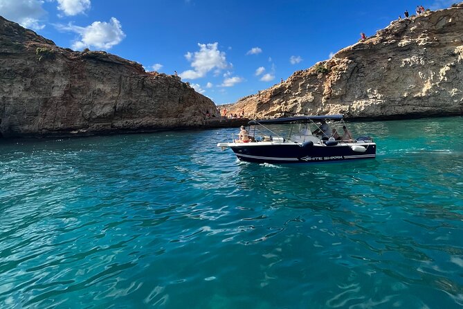 Private Boat Charter Blue Lagoon Crystal Lagoon and Comino - Stop 1 Blue Lagoon: Anchor Time, Swim Time, and Fewer Crowds