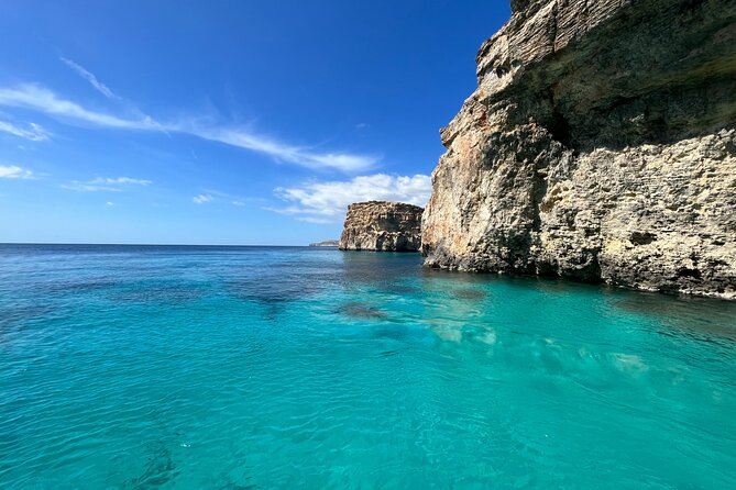 Private Boat Charter Blue Lagoon Crystal Lagoon and Comino - Captain Ammie and the Personal Touch on a 3-Hour Route