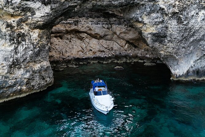Private Boat Charter Blue Lagoon Crystal Lagoon Comino and Gozo - On board perks: masks, noodles, WiFi, and that gozitan platter