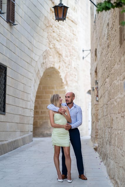 Private Couples Photoshoot in Malta - Surprise proposals and discreet couple shots