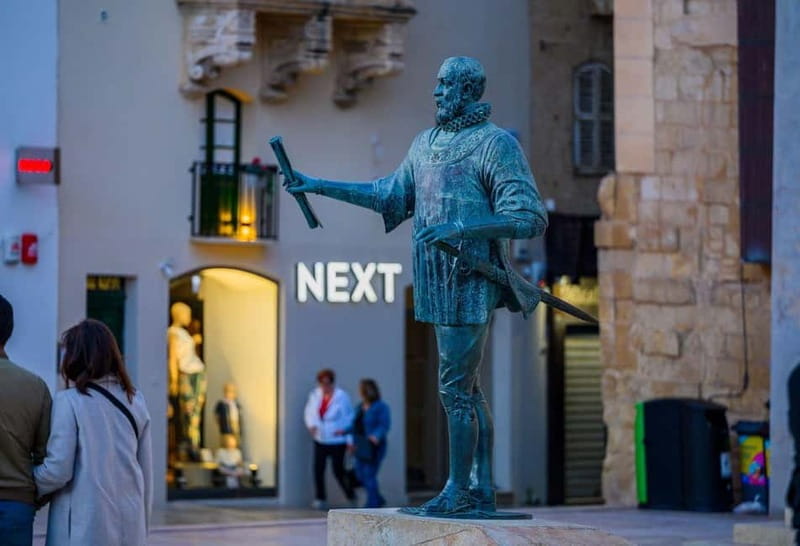 SINFUL SECRETS OF VALLETTA - Blood, Booty and Courtesans - Meeting at Auberge de Castille, then walking with a 17th-century captain
