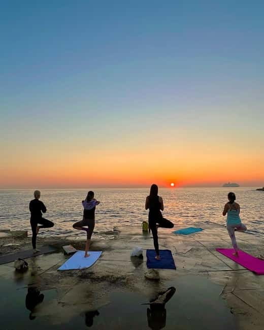 Sliema: Beach Yoga Class - All Levels Welcome, With Real Modifications