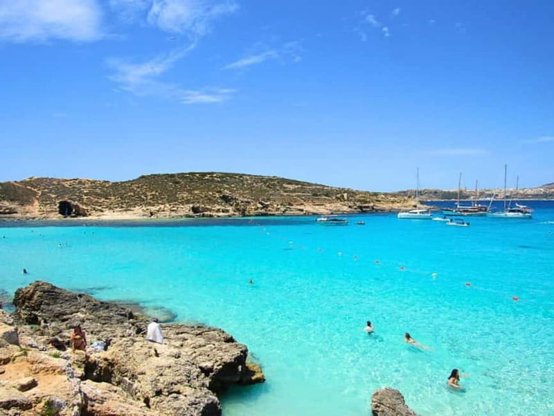 Sliema: Comino Blue Lagoon Half Day - Cruising Past Santa Maria Caves: Rock Formations and Big Water Views