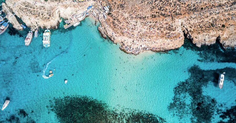 Sliema/St. Paul's: Gozo, Comino & Blue Lagoon Ferry Cruise - The catamaran cruise route: Sliema or St. Paul’s, then north-coast views