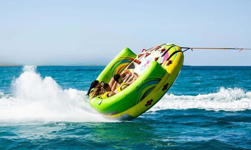 St. Julian's: Inflatable Crazy Sofa Ride - Before the boat starts: check-in, safety gear, and a quick briefing
