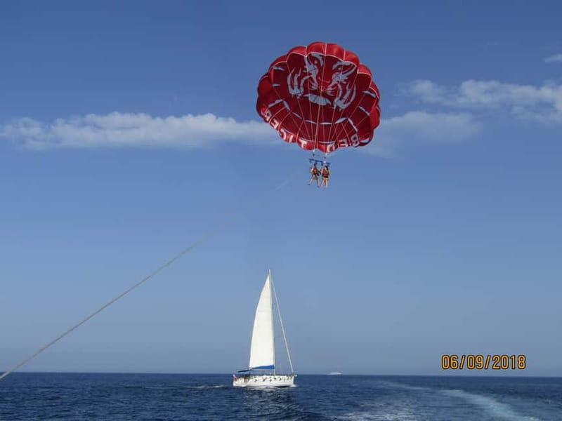 St. Julians: Parasailing Go & Fun with Free Photos & Videos - Flying as a group of 2, 3, or 4