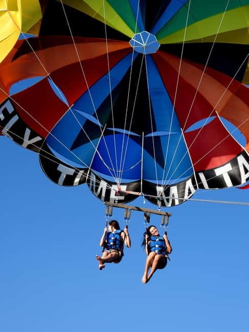 St. Julians: Parasailing Go & Fun with Free Photos & Videos - What the 40-minute session really feels like