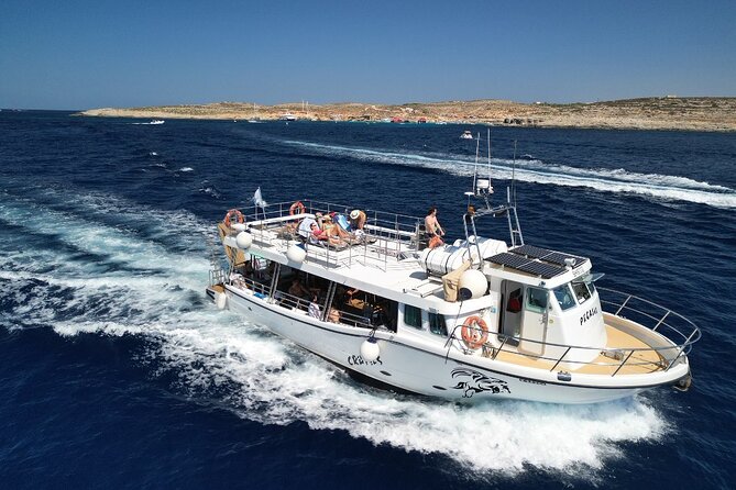 Three Bay Cruise Including Blue Lagoon from Mellieha - Santa Maria Caves and Elephant Head on the return route