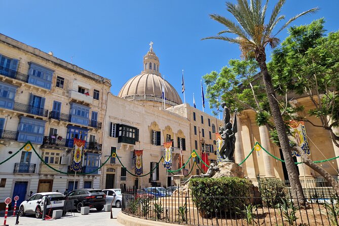 Valletta Private Historical and Cultural Walking Tour - Republic Square: where locals and queens share the same caffeine
