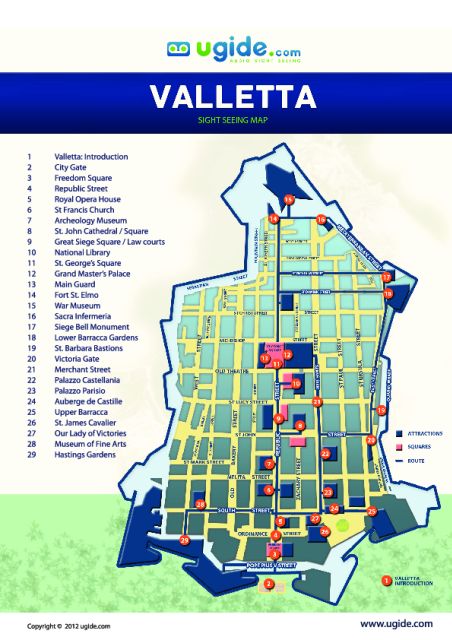 Valletta: Self-Guided Audio Tour, Map and Directions - Start at Valletta Main Gate, then let the map keep you honest