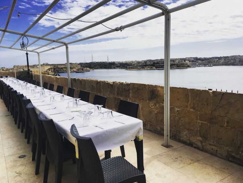 Valletta: "The Malta Experience" Audio-Visual Show Ticket - After the show: souvenirs and St. Elmo Cafe & Bistro with a Grand Harbour view