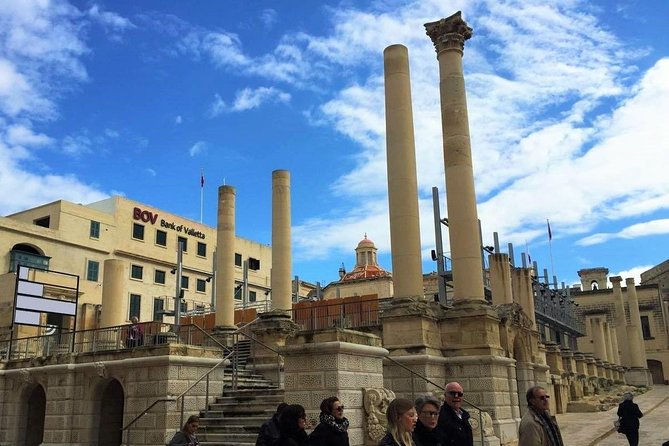 Valletta World War II Private Walking Tour - Fort St Elmo and the National War Museum, the George Cross is the anchor