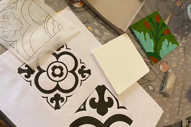 Workshop: Maltese Souvenir Tile Design Experience - First Impressions in Marsa: A Tile Workshop Inside a Traditional House